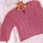 Узорчатый пуловер для малыша