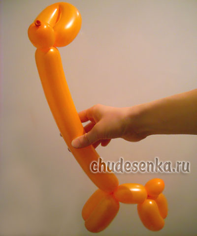 Делаем жирафа из шарика