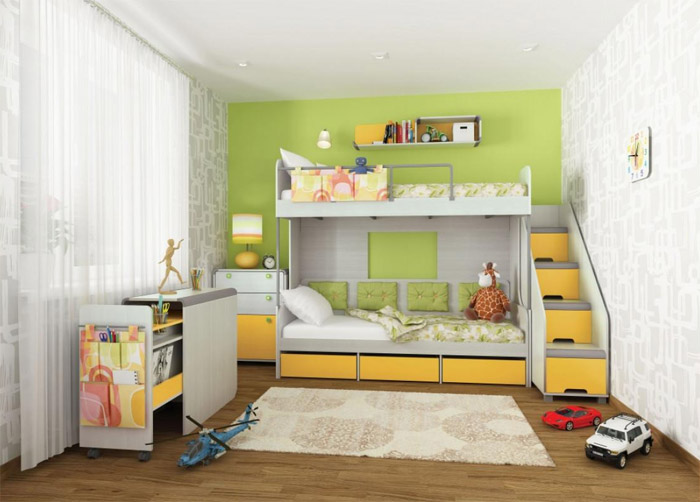 Какую мебель выбрать в детскую спальню для двоих детей