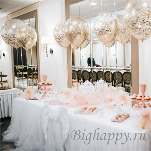 Как украсить свадьбу воздушными шарами