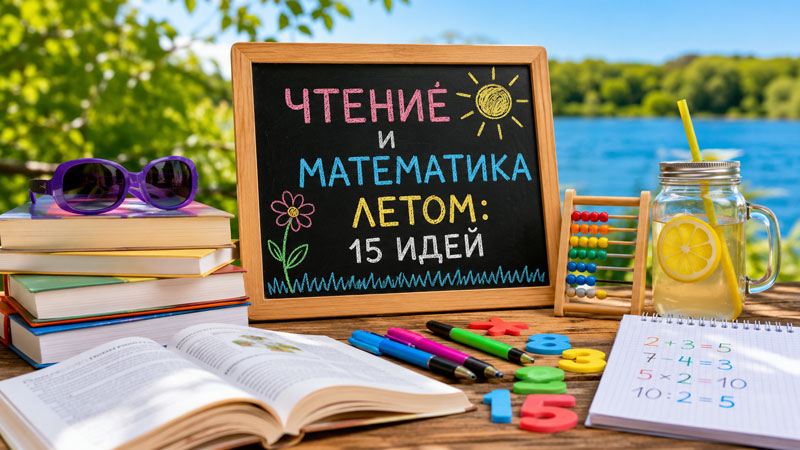 Чтение и математика летом: 15 идей, которые понравятся детям 6–12 лет