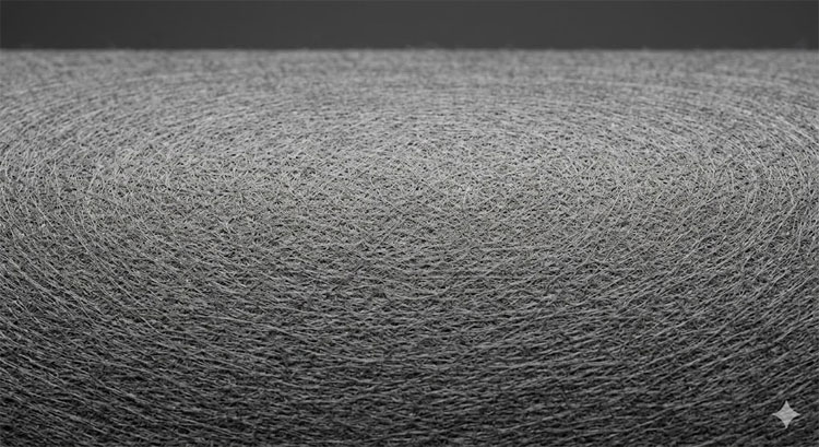 Гладкая структура термоскрепленного геотекстиля для дренажа