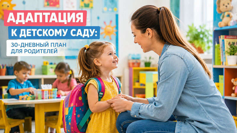 Адаптация к детскому саду: 30-дневный план для родителей