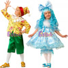 Любимые мультипликационные герои в карнавальных детских костюмах